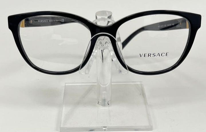Front view of Versace MOD 3273 cat-eye eyeglasses in black