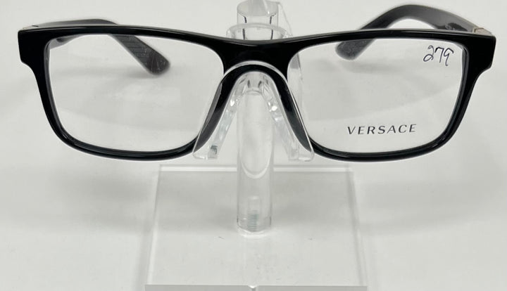 Front view of Versace MOD 3211 men’s rectangle eyeglasses in black