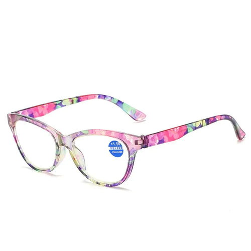 Blue Light Reading Glasses Floral Print