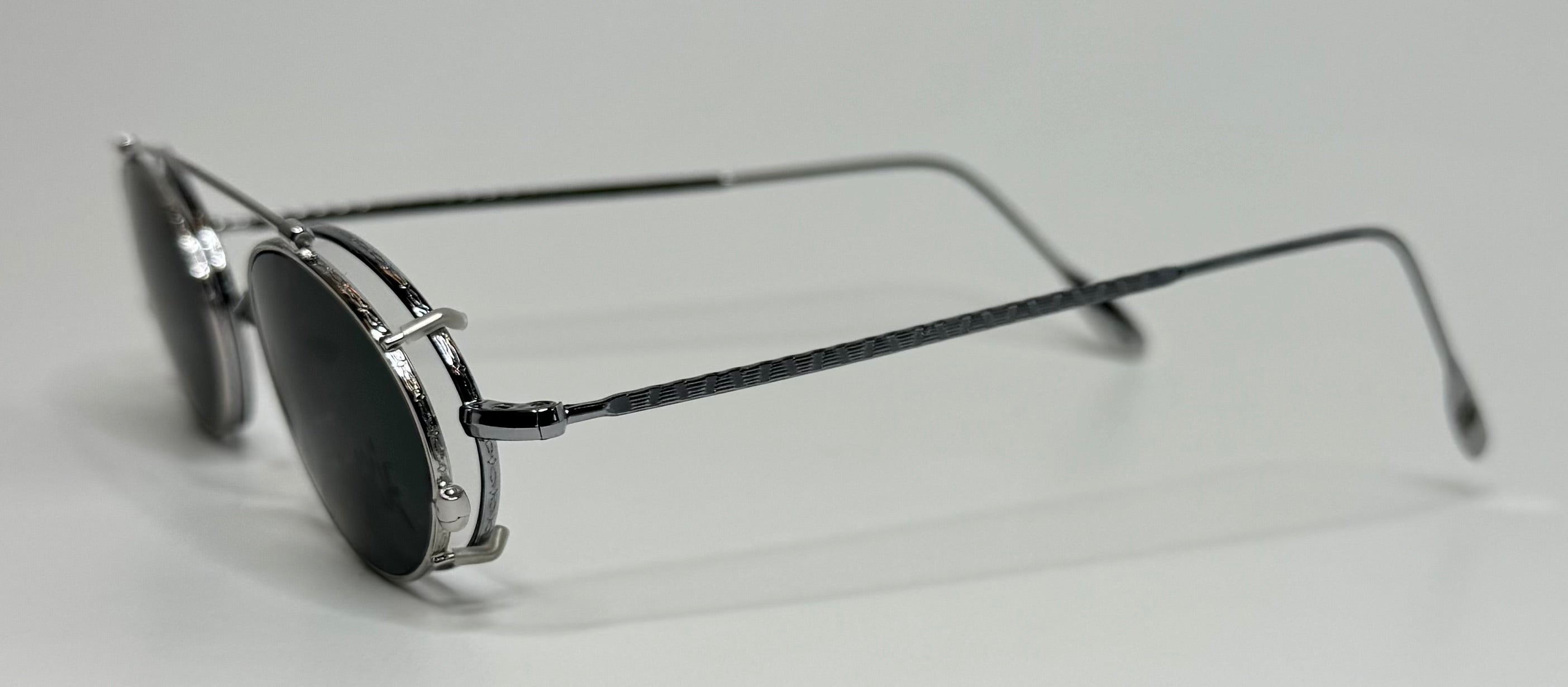 J. Garcia Beehive — Vintage Italian Stainless Steel Sunglasses (1990s)