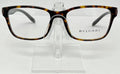 Bulgari eyeglasses on a clear stand against a white background