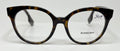 Tortoiseshell Burberry eyeglasses on a white background
