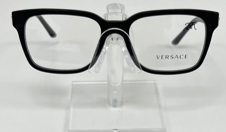 Versace MOD 3218 | Bold Square Eyeglasses with Medusa Metal Temples – Men’s Designer Frame