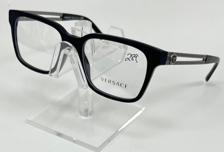 Versace MOD 3218 | Bold Square Eyeglasses with Medusa Metal Temples – Men’s Designer Frame
