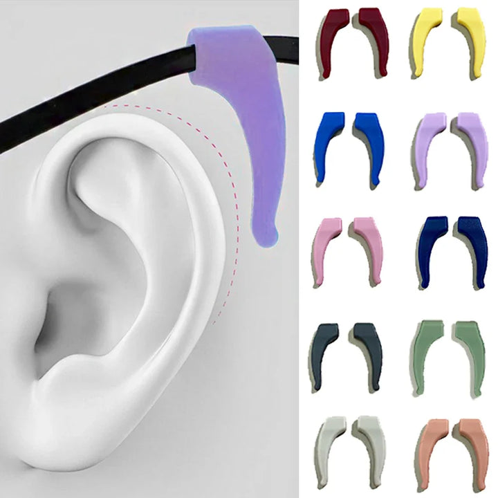 1 Pair Anti Slip Silicone Ear Hooks