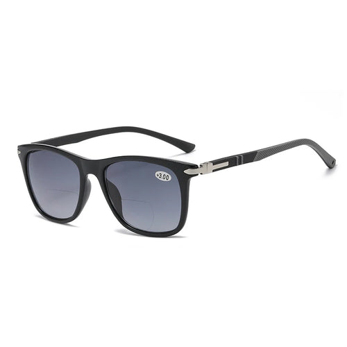 Classic Square Bifocal Sunglasses w/Reading Power