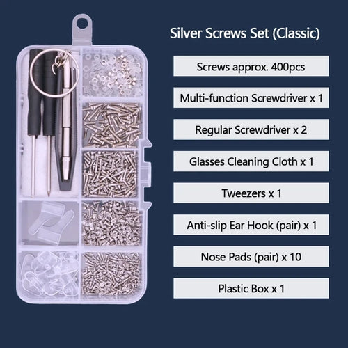 500pc Glasses Repair Kit