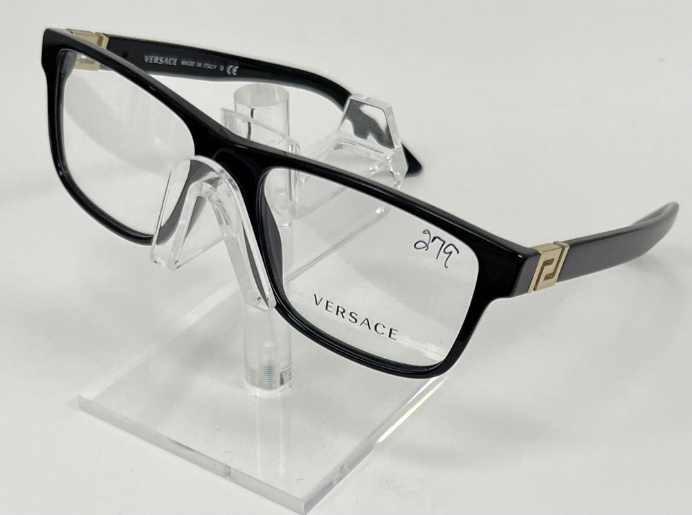Versace 3211 men’s designer frame with gold temple logo