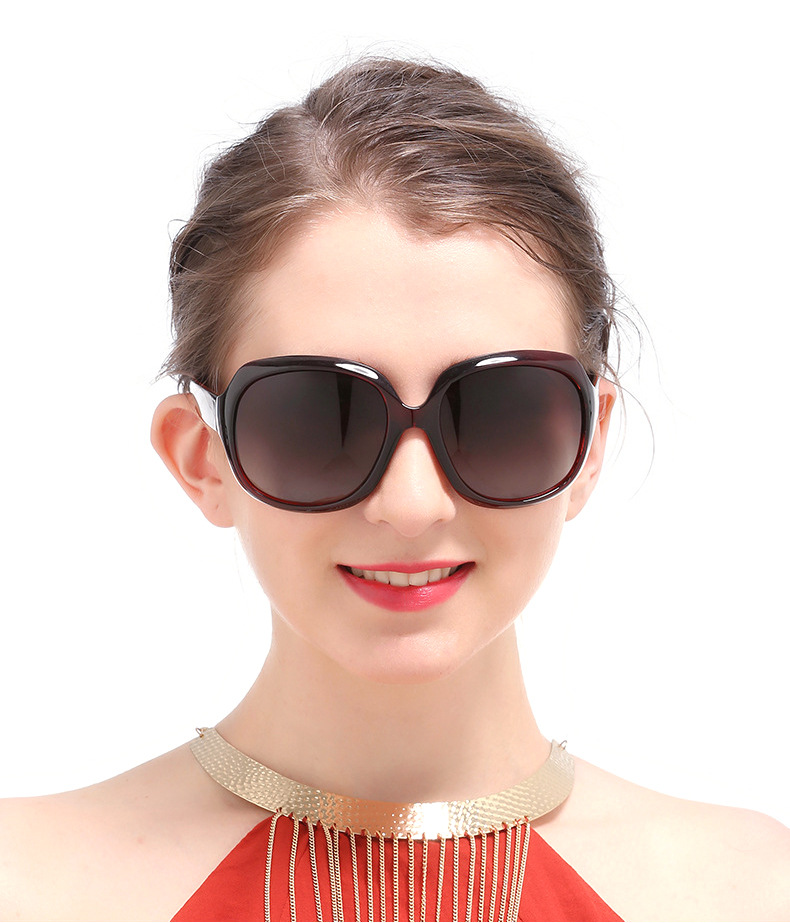 Fashion Polarizing Big frame Driving Women Sunglasses